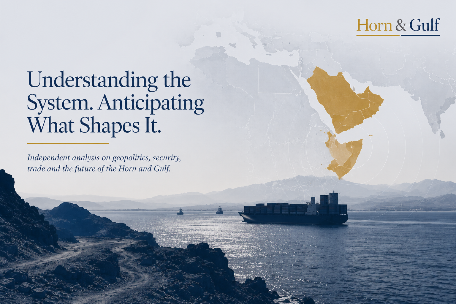 Editorial visualization showing the transition of the Gulf energy system from supply-based security to flow-based control under Hormuz Strait disruption.